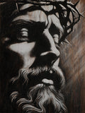 Painting of Jesus on the cross. 