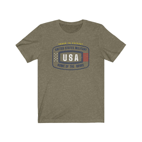 Support Military Home of the Brave Tee - Dustin Sinner Fine Art