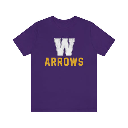 Arrows Tee Cuffed Sleeve (Purple)