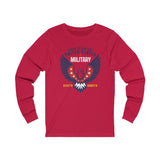 Support Military Eagle Unisex Long Sleeve Tee - Dustin Sinner Fine Art