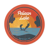 Pelican Lake Sunset Vinyl Sticker - Dustin Sinner Fine Art