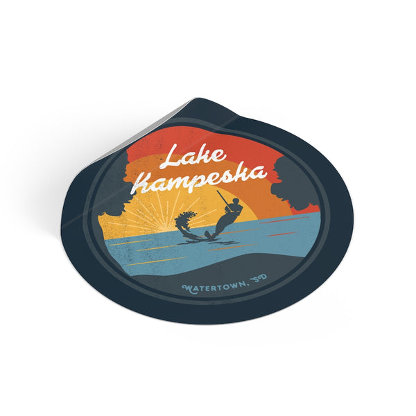 Lake Kampeska Sunset Sticker - Dustin Sinner Fine Art