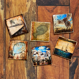DSFA Tile Coasters - Dustin Sinner Fine Art
