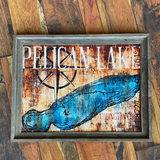 Pelican Lake Map - Dustin Sinner Fine Art